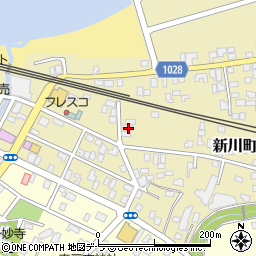 北海道茅部郡森町新川町215周辺の地図