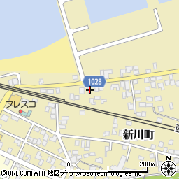 北海道茅部郡森町新川町63周辺の地図