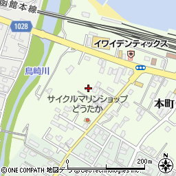 北海道茅部郡森町本町210周辺の地図