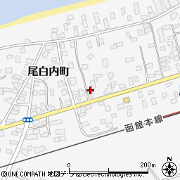 北海道茅部郡森町尾白内町323周辺の地図