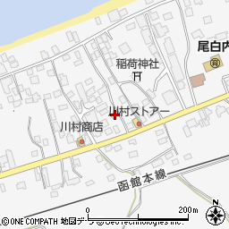 北海道茅部郡森町尾白内町493周辺の地図