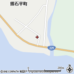 北海道二海郡八雲町熊石平町91周辺の地図