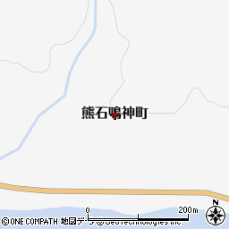 北海道八雲町（二海郡）熊石鳴神町周辺の地図