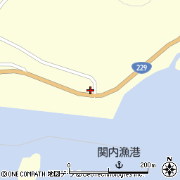 北海道二海郡八雲町熊石関内町351周辺の地図