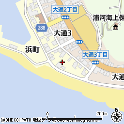 北海道浦河郡浦河町浜町27-6周辺の地図