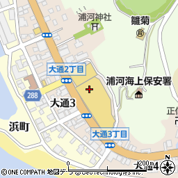 ピアヤマモト美容室浦河店周辺の地図