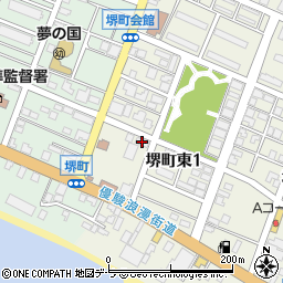 浦河町役場　堺町生活館周辺の地図