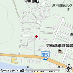 浦河町堺町体育館周辺の地図
