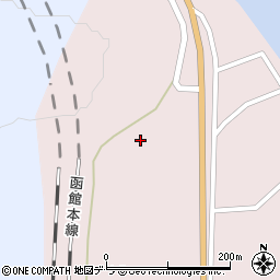 北海道二海郡八雲町落部601周辺の地図