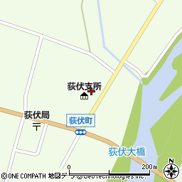 浦河町役場　荻伏支所周辺の地図