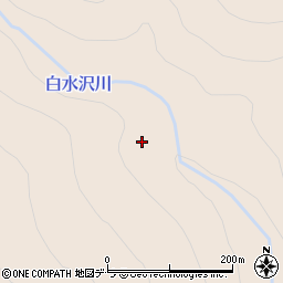 白水沢川周辺の地図