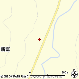 新富様似停車場線周辺の地図