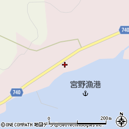 北海道久遠郡せたな町大成区宮野256周辺の地図