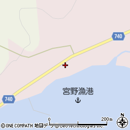 北海道久遠郡せたな町大成区宮野251周辺の地図