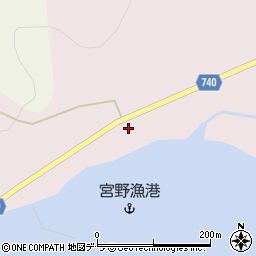北海道久遠郡せたな町大成区宮野243周辺の地図