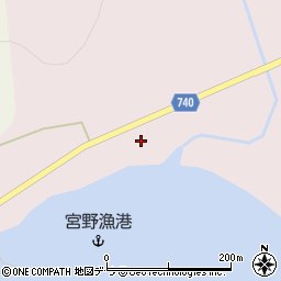 北海道久遠郡せたな町大成区宮野212周辺の地図