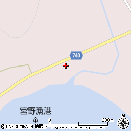 北海道久遠郡せたな町大成区宮野209周辺の地図