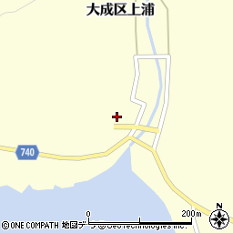 北海道久遠郡せたな町大成区上浦238周辺の地図