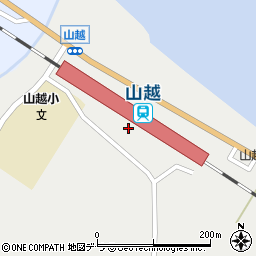 山越駅公衆トイレ周辺の地図