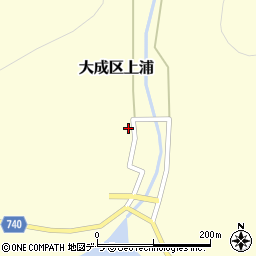 北海道久遠郡せたな町大成区上浦222周辺の地図