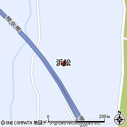 北海道二海郡八雲町浜松周辺の地図