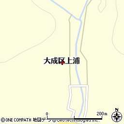 北海道久遠郡せたな町大成区上浦周辺の地図