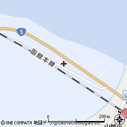 北海道二海郡八雲町浜松77周辺の地図