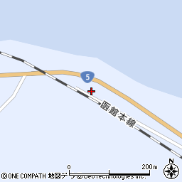 北海道二海郡八雲町浜松69周辺の地図