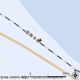 北海道二海郡八雲町浜松39周辺の地図