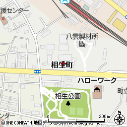 新函館農業協同組合　生産資材店舗周辺の地図