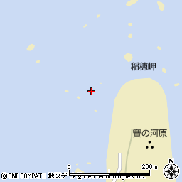 稲穂岬周辺の地図