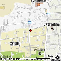 北海道二海郡八雲町宮園町15周辺の地図