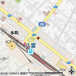 八雲駅前周辺の地図