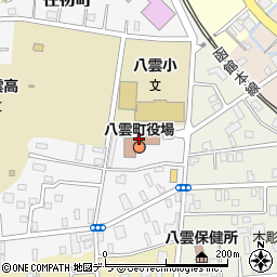 北海道八雲町（二海郡）周辺の地図