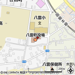 八雲町役場　商工観光労政課周辺の地図