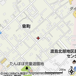北海道二海郡八雲町東町周辺の地図