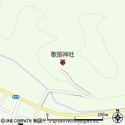 歌笛神社周辺の地図