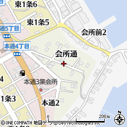 北海道広尾郡広尾町会所通周辺の地図