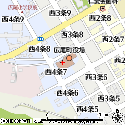 広尾町役場　議会事務局周辺の地図