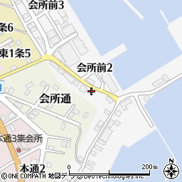 山本水産株式会社　冷凍工場周辺の地図