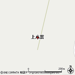 北海道二海郡八雲町上八雲周辺の地図
