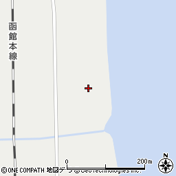 北海道二海郡八雲町花浦23周辺の地図