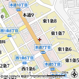 北海道銀行広尾支店周辺の地図