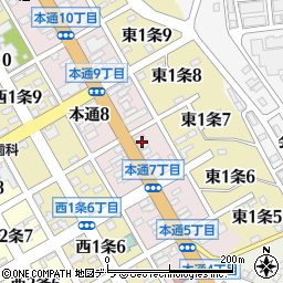 北海道銀行広尾支店周辺の地図