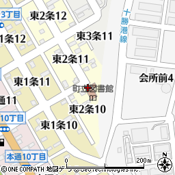 広尾町役場　児童福祉会館・町立図書館周辺の地図