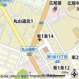 帯広日産・釧路日産自動車広尾店周辺の地図
