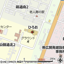 広尾町役場　子育て支援センター周辺の地図