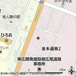 北海道広尾郡広尾町並木通東2丁目62周辺の地図