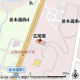 広尾町役場　広尾消防署周辺の地図