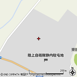 陸上自衛隊静内駐とん地周辺の地図